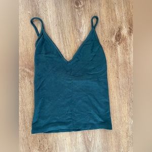 Brandy Melville Dark Green Cropped Top